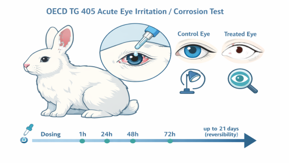 帷鈊檢驗科技股份有限公司_OECD TG-405 急性眼睛刺激性／腐蝕性試驗