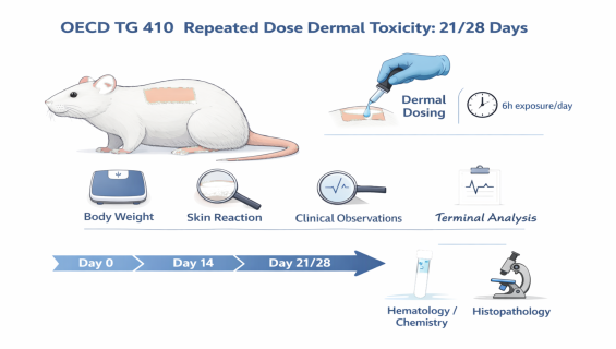 帷鈊檢驗科技股份有限公司_OECD TG-410 21/28天重複劑量皮膚毒性研究