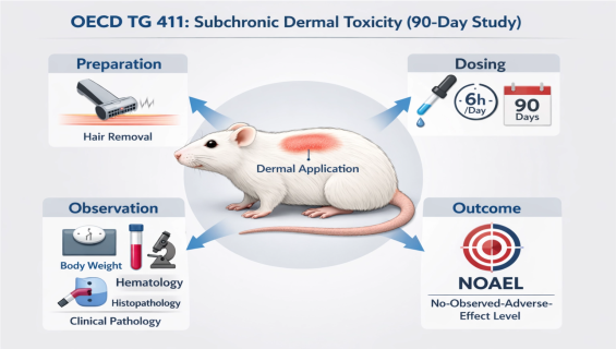 帷鈊檢驗科技股份有限公司_OECD TG-411 90天亞慢性皮膚毒性研究