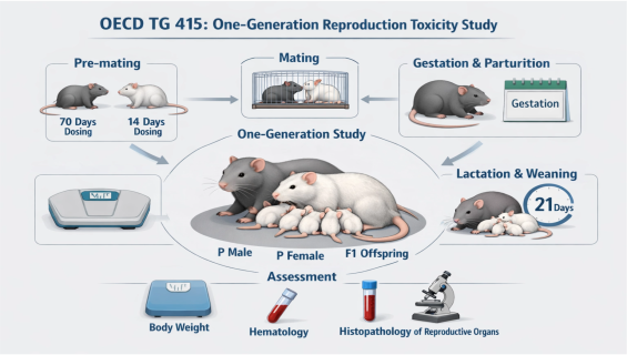 帷鈊檢驗科技股份有限公司_OECD TG-415 一代生殖毒性研究