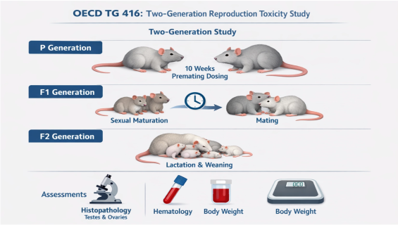 帷鈊檢驗科技股份有限公司_OECD TG-416 二代生殖毒性研究