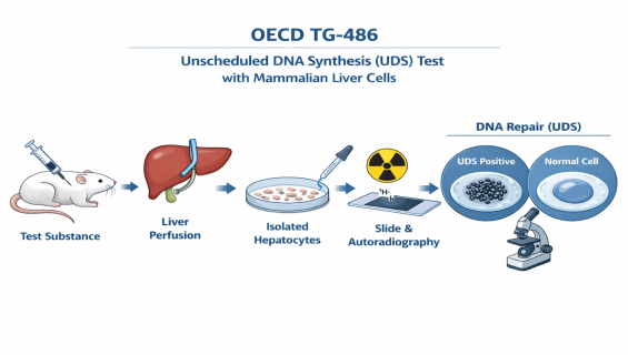 帷鈊檢驗科技股份有限公司_OECD TG-486 哺乳動物體內肝細胞非程序 DNA合成試驗